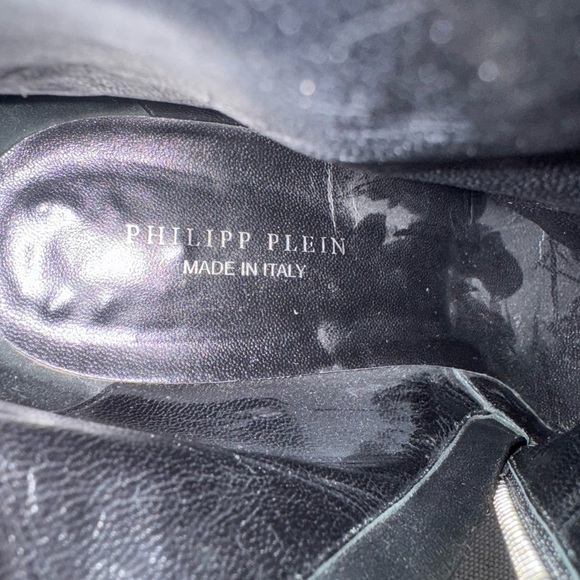 PHILIPP PLEIN Shoes Ankle Boots Black Suede Studded Heels EU 40 / US 9 $1500 - Picture 13 of 13